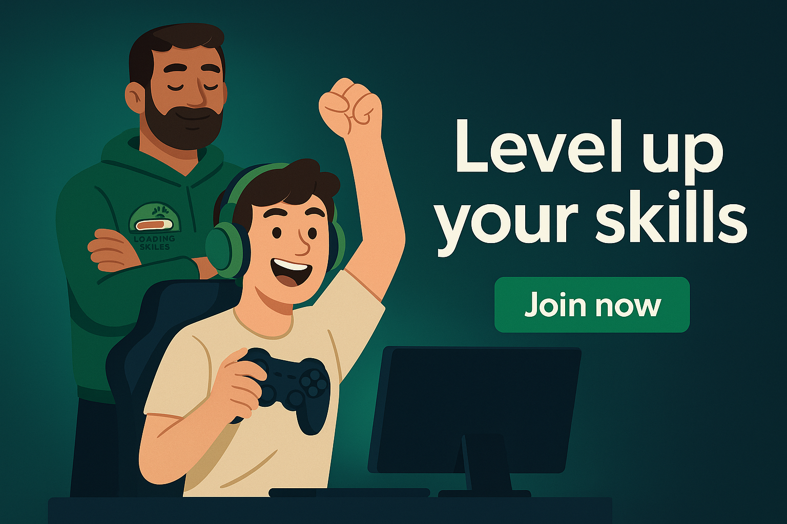 Team of players collaborating in an esports match